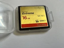 1pcs 16gb Sandisk Extreme CF  compact flash  CF DSLR NIKON CANON  cameras