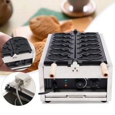 Electric Waffle Maker Machine,Nonstick Commercial Taiyaki Fish-Shaped Mold Baker