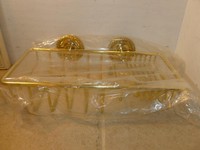 Cifial Portugal Brass Wall Mounted Bath Storage Caddy Shelf Storage Basket Cifial Portugal Brass Wall Mounted Bath Storage Caddy Shelf Storage Basket
