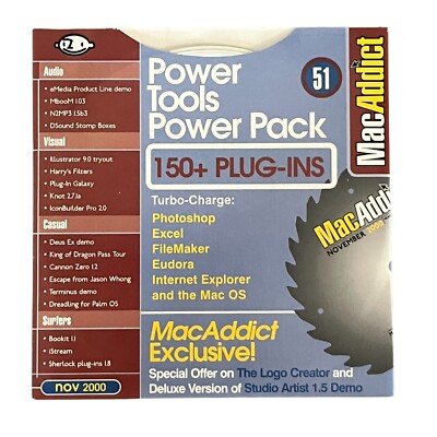 MacAddict CD-ROM The Disc November 2000 #51 Power Tools Pack