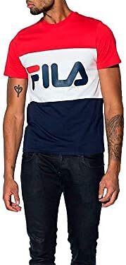 T SHIRT UOMO FILA MANNING BLOCK 5 taglie 2 colori ORIGINALI Sport Fitness Casual