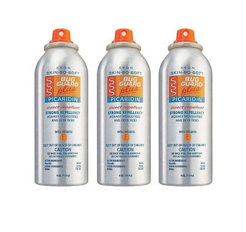 3x Avon Skin So Soft Bug Guard Plus Picaridin Aerosol Spray Repellent -Exp 12/25