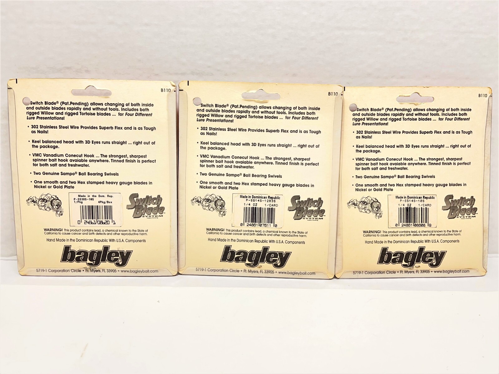 VINTAGE Bagley Switch Blade Spinnerbait - Lot of 3 - VERY RARE - NOS - L@@K - Image 4