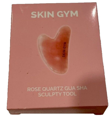 Skin Gym Rose Quartz Gua Sha Crystal Sculpty Tool