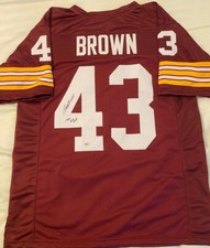 Larry Brown Custom Burgundy Jersey NFL MVP 1972 Inscription - Redskins Legend