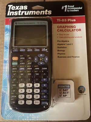 Texas Instruments TI-83 Plus Graphing Calculator - Black (83PL/TBL/1L1/A)