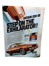 1981 Datsun 200SX Vintage Ad Nissan NAPS-Z Engine MPG Auto Print