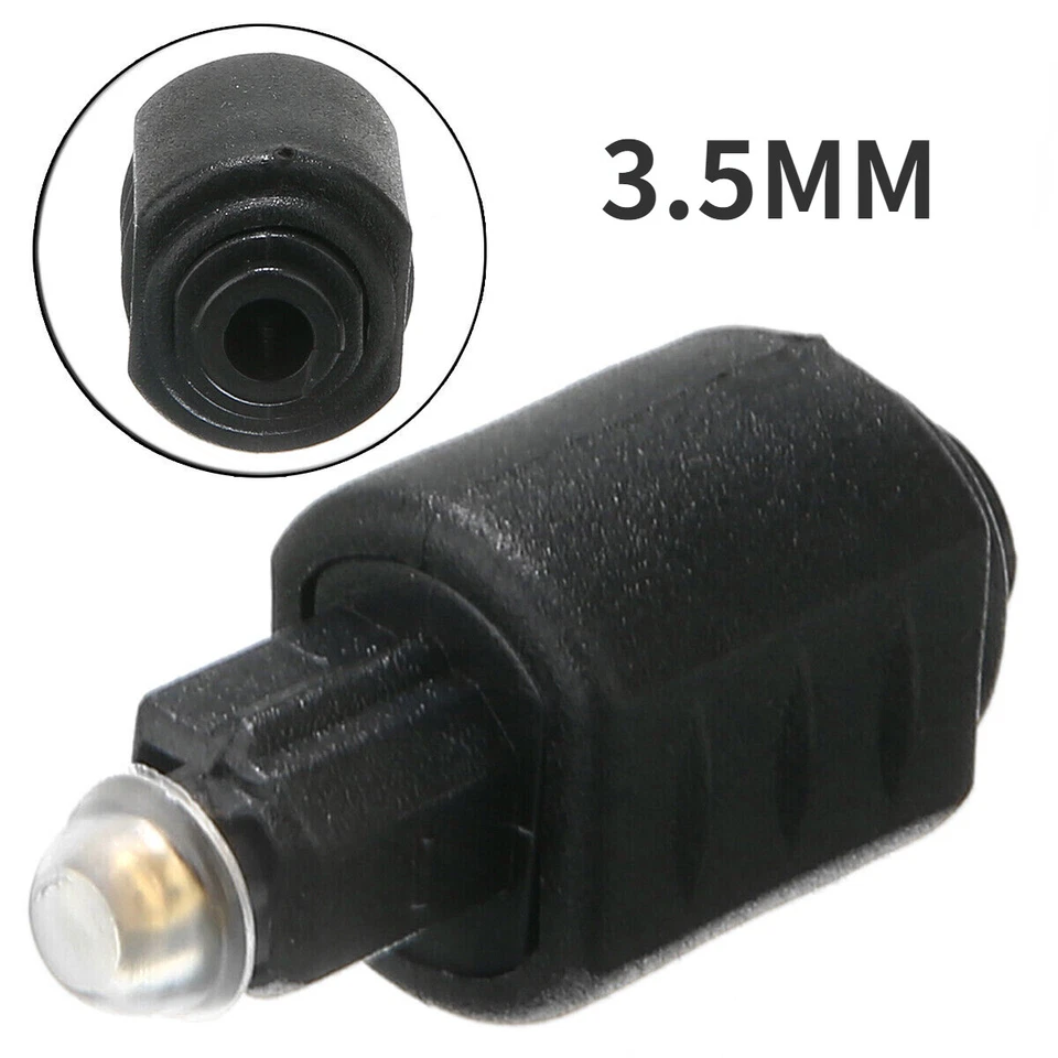 3.5mm Jack Plug Optical Female Digital Male Audio Cable Adapter for Toslink - Image 2 of 4