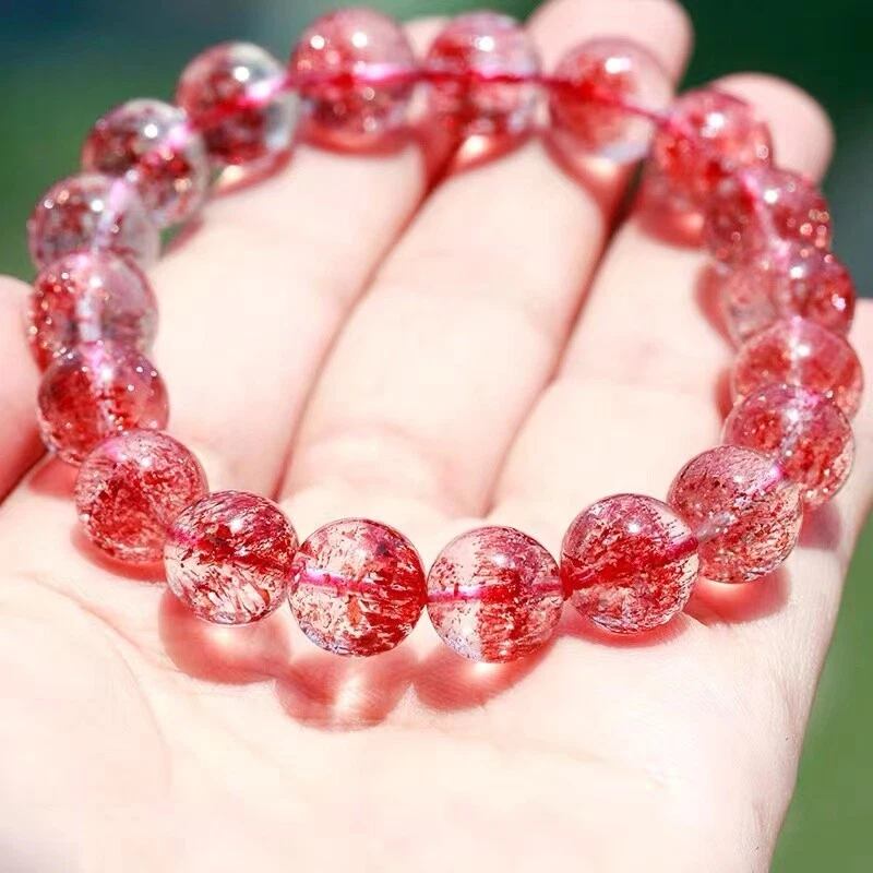 Strawberry quartz hotsell bracelet