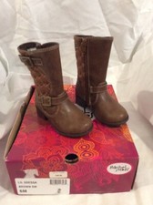 NIB RACHEL TODDLER GIRLS BROWN ODESSA BOOTS SZ 6M