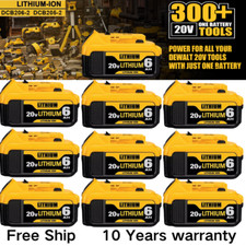 20V 5/6Ah Replacement For DeWalt DCB206 20Volt Max Li-Ion DCB207 Lithium Battery