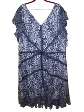 Taylor woman Flare Sleeve floral lace dress plus size 24W