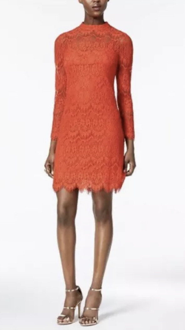julia jordan lace dress Julia Jordan Lace Dress Grenadine Red 4 S $108