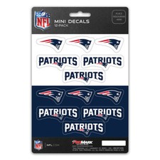 New NFL New England Patriots Die-Cut Premium Vinyl Mini Decal / Sticker Pack