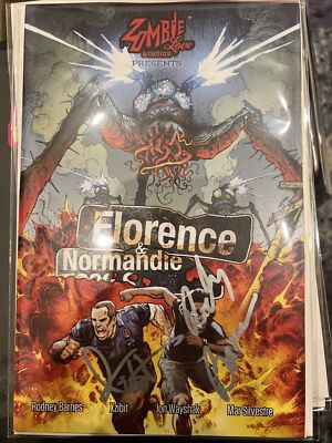 Florence & Normandie NYCC Ashcan Signed By Rodney Barnes & Xzibit