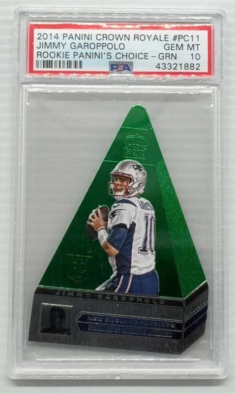 Jimmy Garoppolo Panini Crown Royale Rookie Panini's Choice #PC11 Green