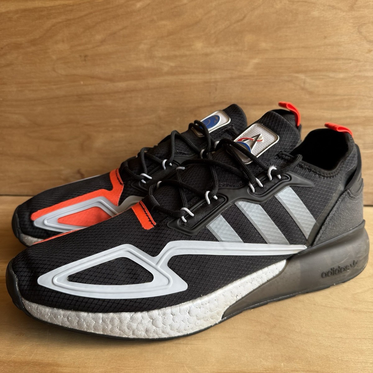 Size 13 - adidas ZX 2K Boost Black Halo Silver for sale online | eBay