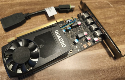 NVIDIA Quadro P600 PCI Express Grafikkarte Mini-DisplayPort Lüfter Kühlkörper
