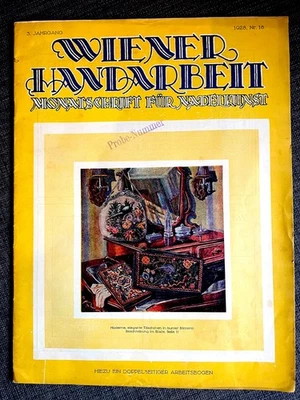 Rarität !! Wiener Handarbeit 1928 Heft 18 Monatsschrift für Nadelkunst komplett - Bild 1 von 4