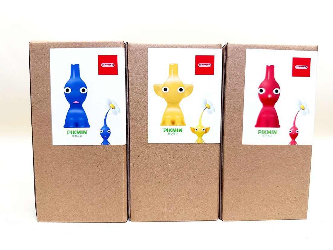 Nintendo TOKYO PIKMIN Figure Flower Vase Red & Blue & Yellow Set