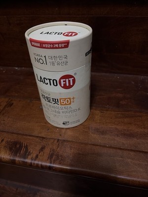 Lacto Fit 50+ Probiotics 60 Sticks 120g Korea EXP 04 2027 Vitamin D K Zinc