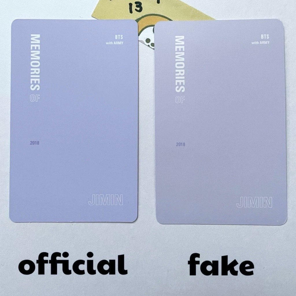 BTS JIMIN MEMORIES OF 2018 Official Photocard With mount Blu-ray