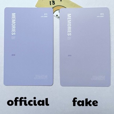 BTS JIMIN MEMORIES OF 2018 Official Photocard With mount Blu-ray