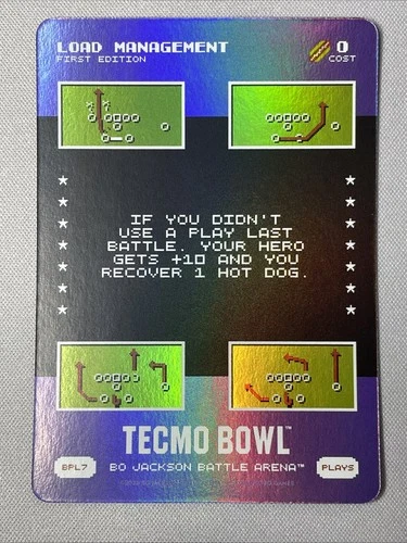 2026 Bo Jackson Battle Arena TECMO BOWL Battlefoil Load Management BPL7 - SSP
