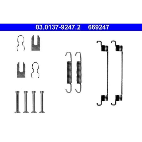 ATE 03.0137-9247.2 ZubehöRsatz Bremsbacken Hinterachse FüR Ford-image