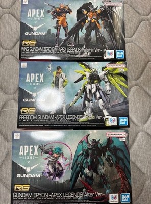 RG 1/144 GUNDAM EPYON Wing Gundam Zero Freedom APEX LEGENDS set of 3 PSL