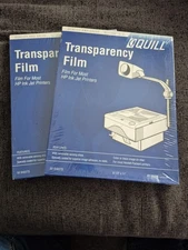 Quill Transparency Film/50 Sheets, 8.5" x 11"/NEW-Still Sealed. Lot Of 2