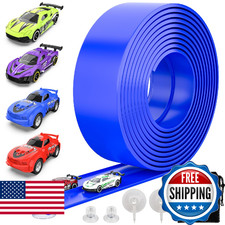 Wupuaait Flexible Race Car Track for Kids, 15Ft Race Track Toy with 4 Cars and S