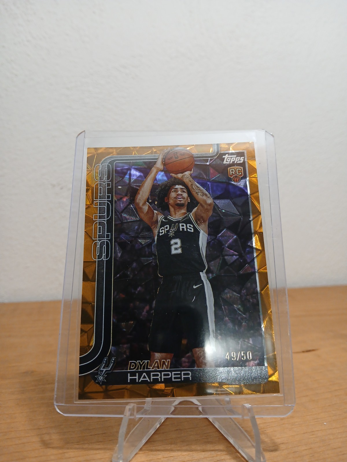 Topps 2025-26 Dylan Harper RC /50 #202 San Antonio Spurs Basketball Card