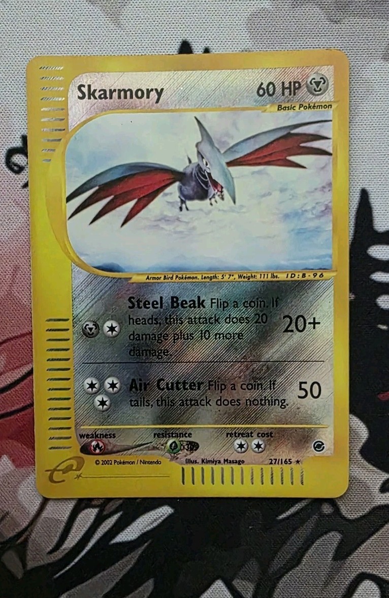 Skarmory 027/165 Expedition Base Set Reverse Holo - LP+/NM