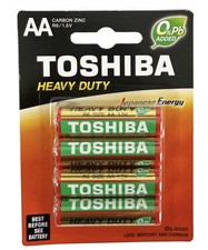 TOSHIBA  Heavy Duty Carbon Zinc Batteries AA & AAA 1.5v Long Lasting Power Pack