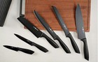 HUNTER.DUAL 8-Piece Knife Block Set A-GX-8 Stainless Steel Black with Holder — photo 3