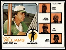1973 Topps #179b A's Field Leaders Dick Williams