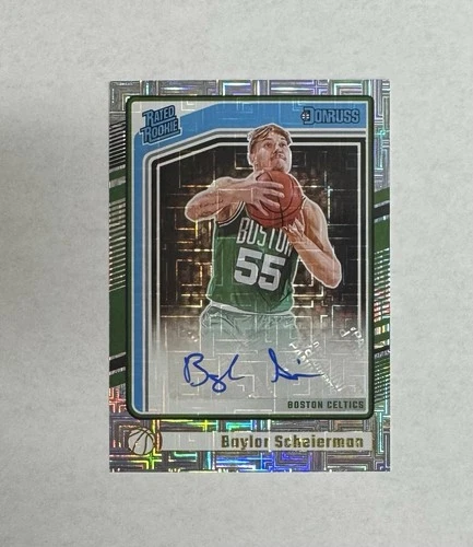 Baylor Scheierman 2024-25 Panini Donruss Rated Rookie Choice Auto #270 Celtics