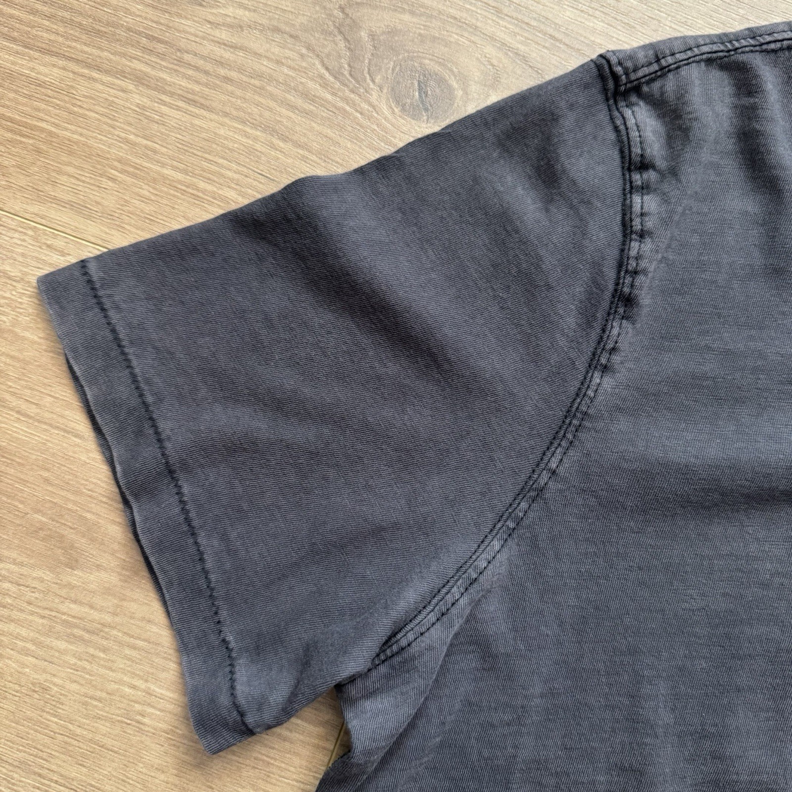 VTG Polo Denim & Supply Ralph Lauren Henley T-Shirt Faded Black Sz L Soft Cotton thumbnail 5