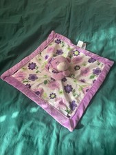 Carters Floral Bear Fleece Lovey Security Blanket 14" x 14"
