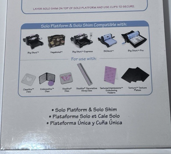 Sizzix Solo Platform & Shim #657155 for Big Shot BIGkick Vagabond