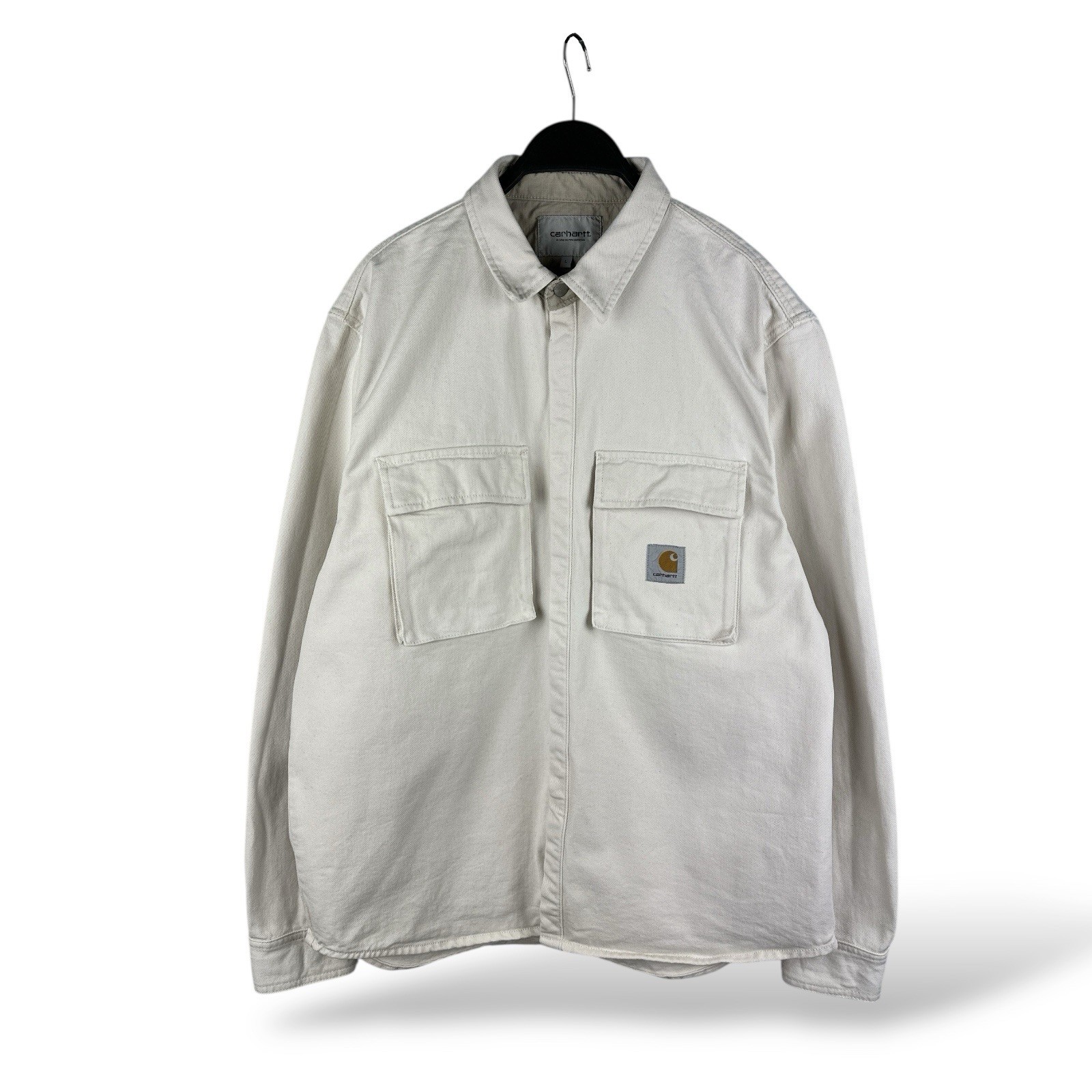 Carhartt WIP Monterey Camisa Chaqueta Hombre’s Ropa de Trabajo Sobrecamisa Talla L
