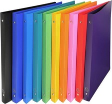Image of Exacompta A4 Flexible Polypropylene Slim Ring Binder 2-Ring 20mm Spine - Pack of