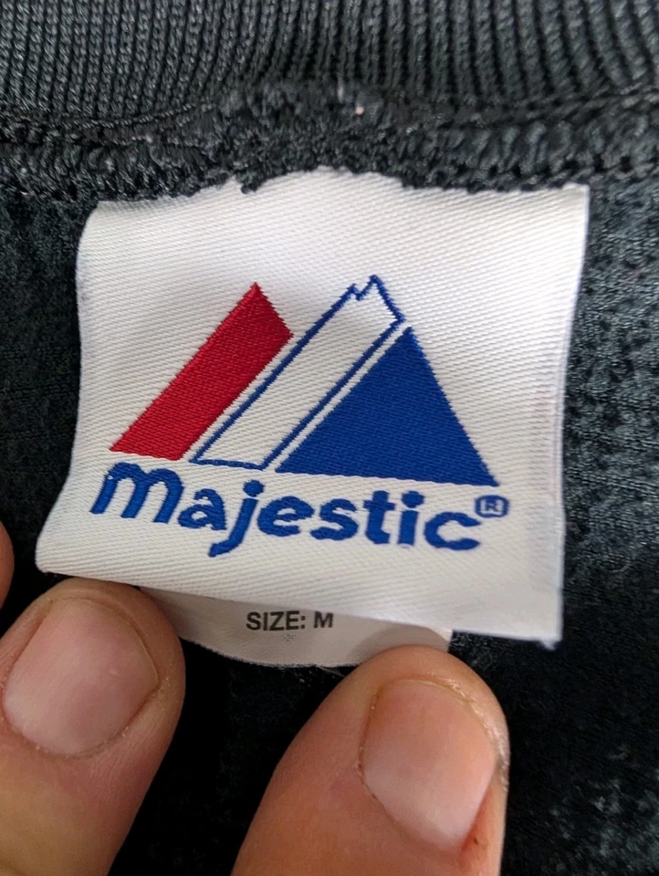 Suéter North Carolina Tacones Alquitranados Para Hombres Mediano Negro Majestuoso Base Térmica Cuello Redondo Foto 4 de 4