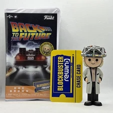 Funko Blockbuster Rewind Back to the Future Doc Brown w/Helmet Chase Figure
