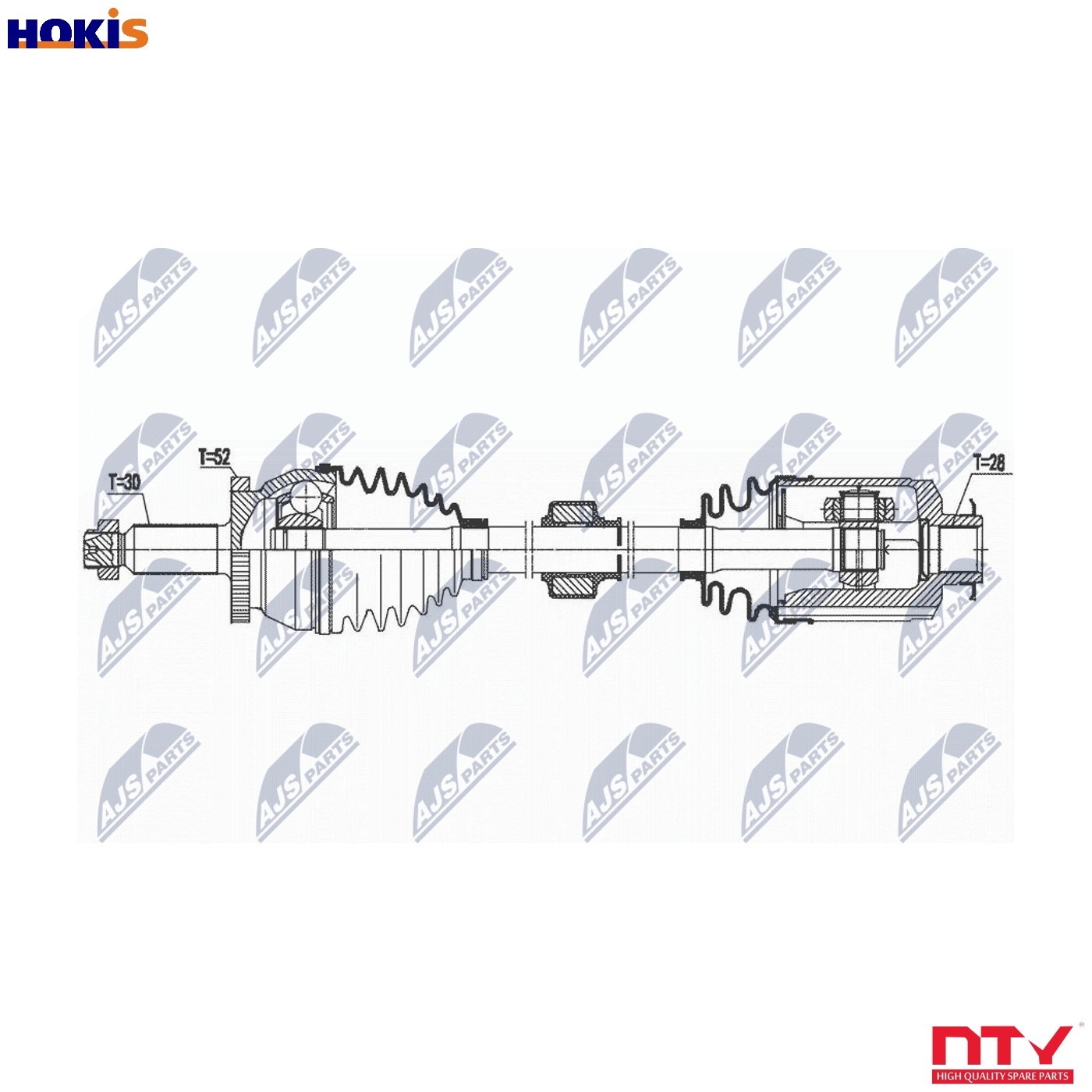 DRIVE SHAFT NPW-HY-575 FOR HYUNDAI SANTA/FÉ/III KIA G4KJ 2.4L 4cyl SANTA FÉ III - Image 7