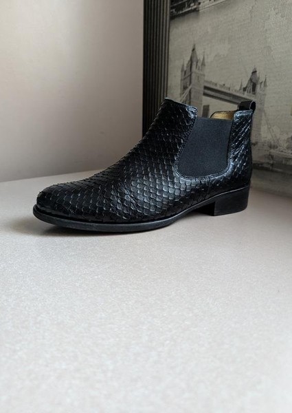 Women Gabor Boots Black Leather 38 #O95G
