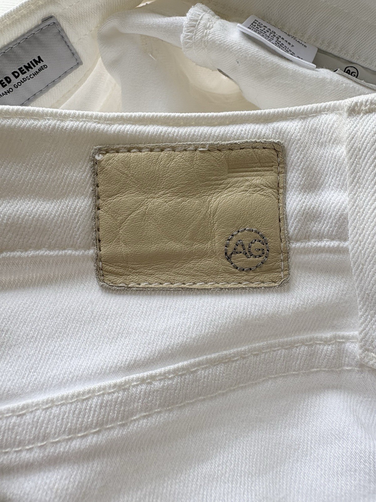 AG Adriano Goldschmied Women's Ex-boyfriend Slim Cloud Soft White Jeans Size 23R thumbnail 11