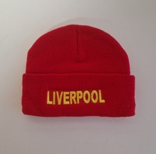 LIVERPOOL FC RED BEANIE HAT  - ADULT ONE SIZE - BRAND NEW 
