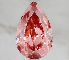 4.02 Ct PEAR Cut IGI CERTIFIED Loose Lab Grown CVD Diamond F.V.Pink Color VS1